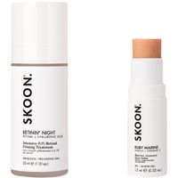 SKOON. Night Renew Duo Limited Edition Set | Retinin Night 30ml + FREE Ruby Marine 15ml Stick
